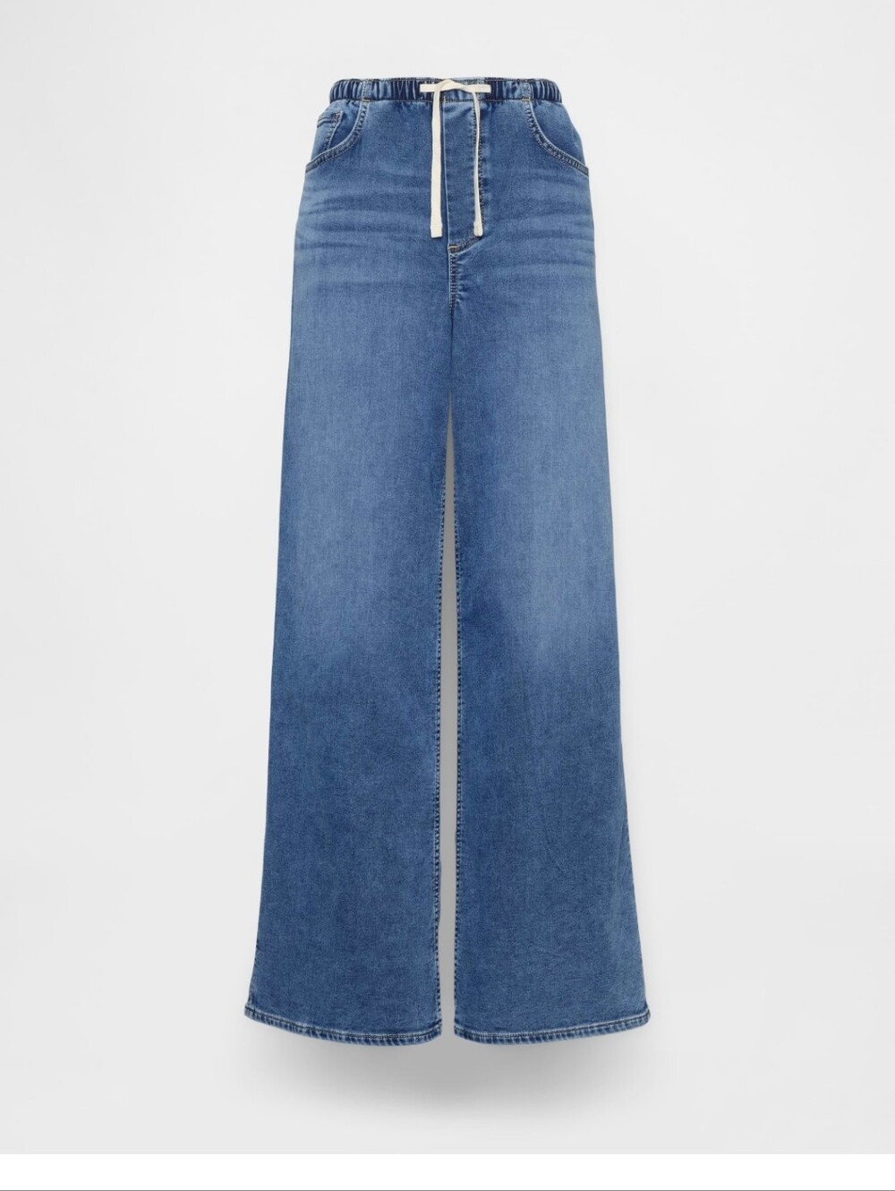 [LIKE NEW] GAP Womens Petite Medium Mid Rise Knit Easy Baggy Jeans Medium Indigo - Picture 5 of 11